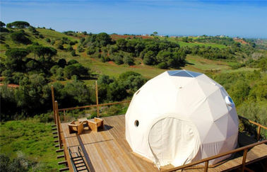 copertura di PVC geodetica degli hotel della tenda della cupola di 7m Glamping con la funzione degli isolamenti